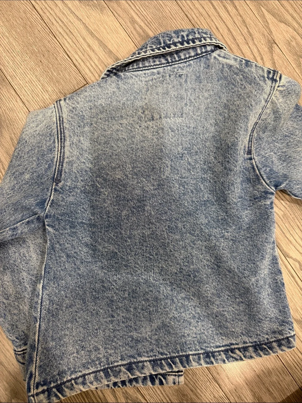Primark Kids Washed Blue Denim Peacoat Jacket